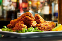 best chicken wings dinner at the Symposium Cafe ajax restaurant